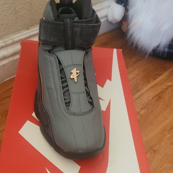 Nike Air Penny IV Black and Copper High-Top Sneakers